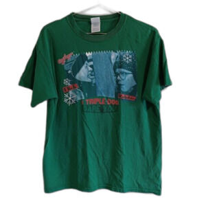 A Christmas Story Triple-Dog Dare You Green M Medium T-Shirt Ralphie Flick